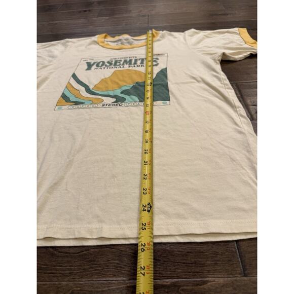 Parks Project Mens Beige Yellow Yosemite National Park Graphic Short Sleeve S - Picture 7 of 8